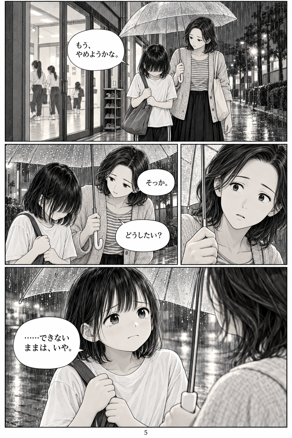 「見ていてくれた、あなたへ。」第5ページ
